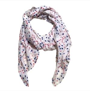 Red White & Blue Stars Lightweight Scarf